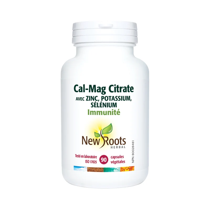 New Roots - Cal-Mag Citrate With Zinc, Potassium, Selenium | 90 capsules