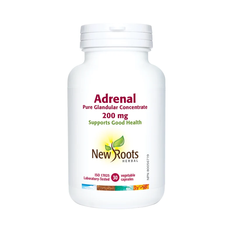 New Roots - Adrenal Pure Glandular Concentrate 200 mg | 30 capsules