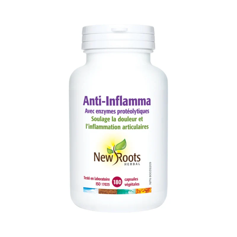 New Roots - Anti-Inflamma With Proteolytic Enzymes | 180 capsules