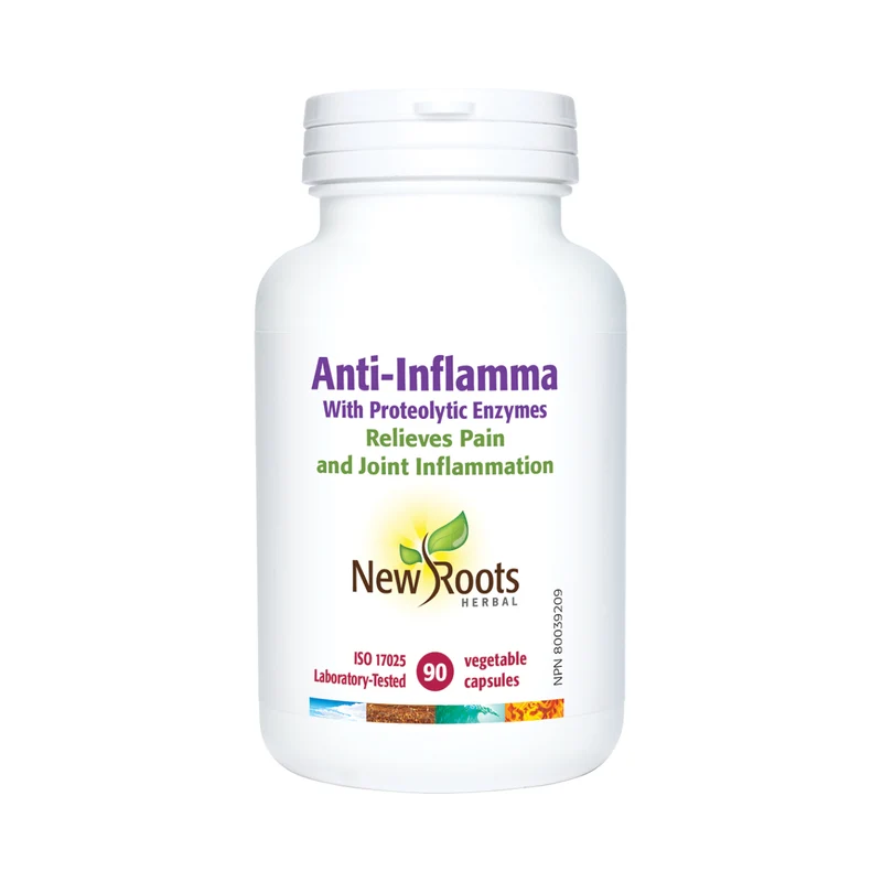 New Roots - Anti-Inflamma With Proteolytic Enzymes | 90 capsules
