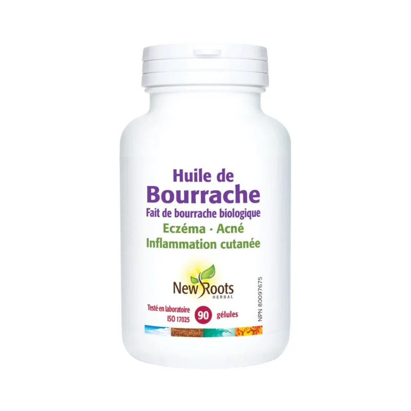 New Roots - Borage Oil Made with Organic Borage | 90 softgels