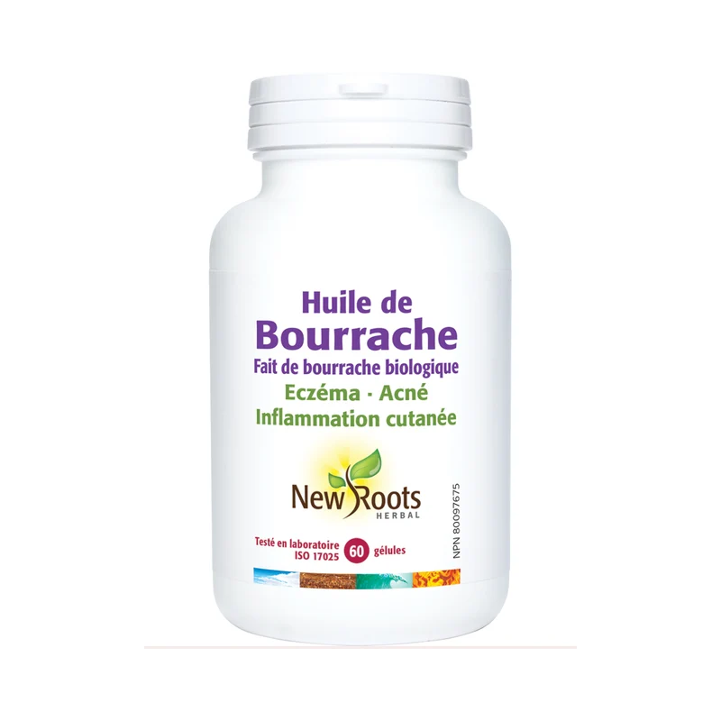 New Roots - Borage Oil Made with Organic Borage | 60 softgels