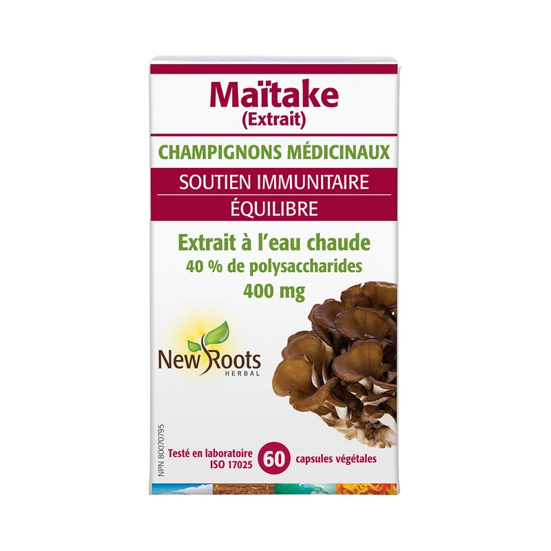New Roots - Maitake 400 mg Immune Support | 60 Vegetable Capsules