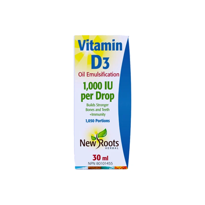 New Roots - Vitamin D3 1,000 IU Per Drop | 30 mL