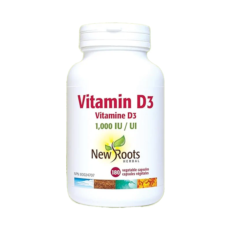 New Roots - Vitamin D3 1000 IU | 180 Soft Gels*