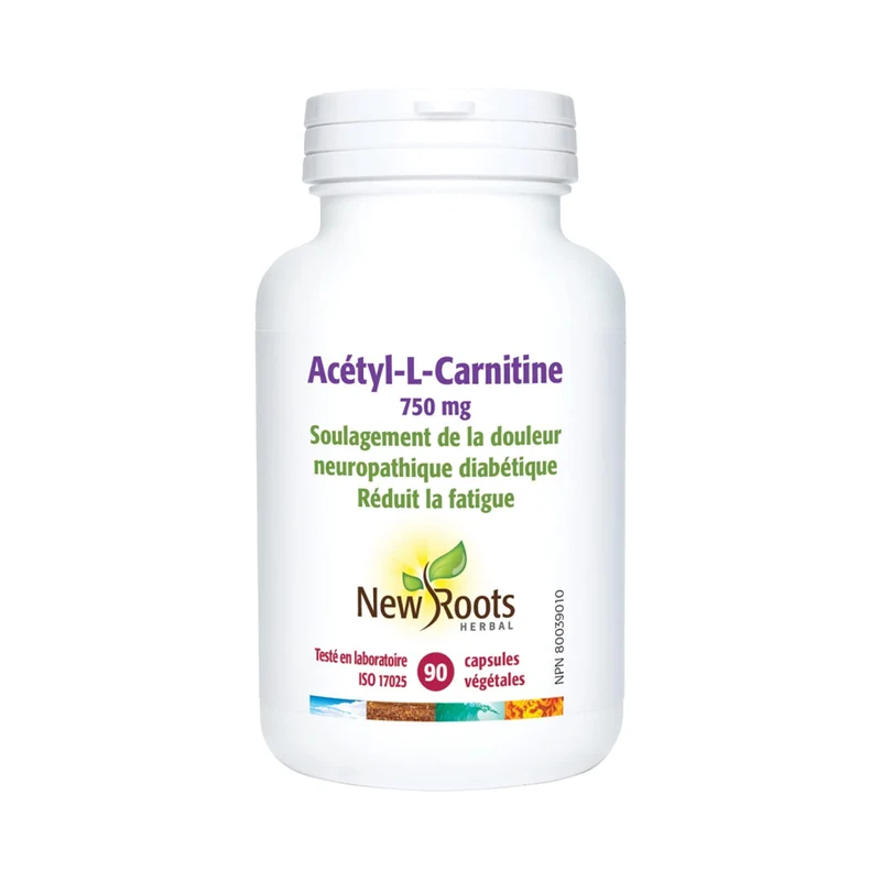 New Roots - Acetyl-L-Carnitine 750mg | 90 Vegetable Capsules
