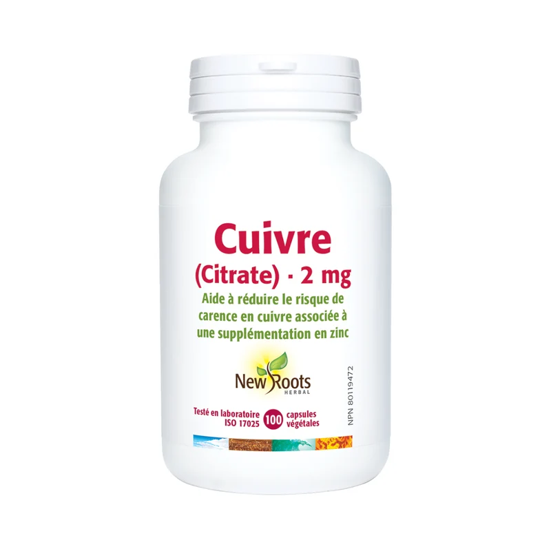 New Roots - Copper Citrate 2 mg | 100 capsules