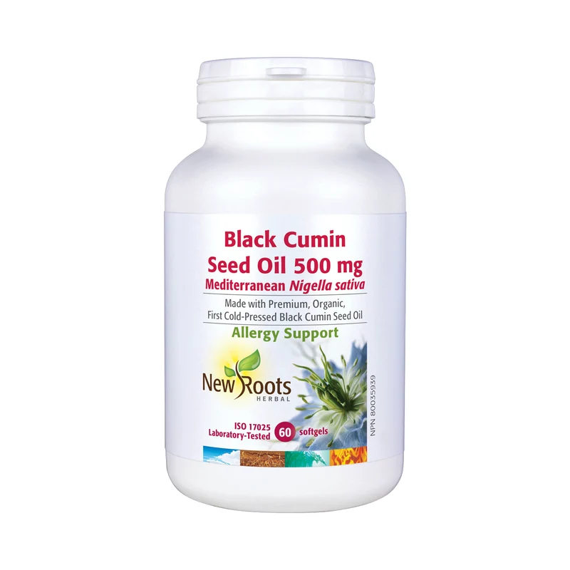 New Roots - Black Cumin Seed Oil 500 mg | 120 Softgels