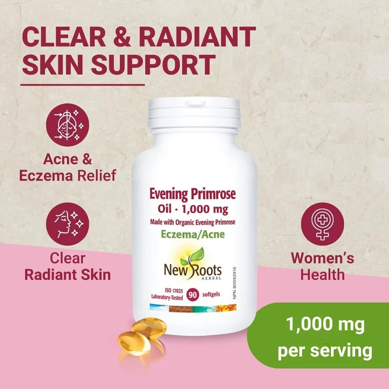New Roots - Evening Primrose Oil 1000 mg | 90 Softgels