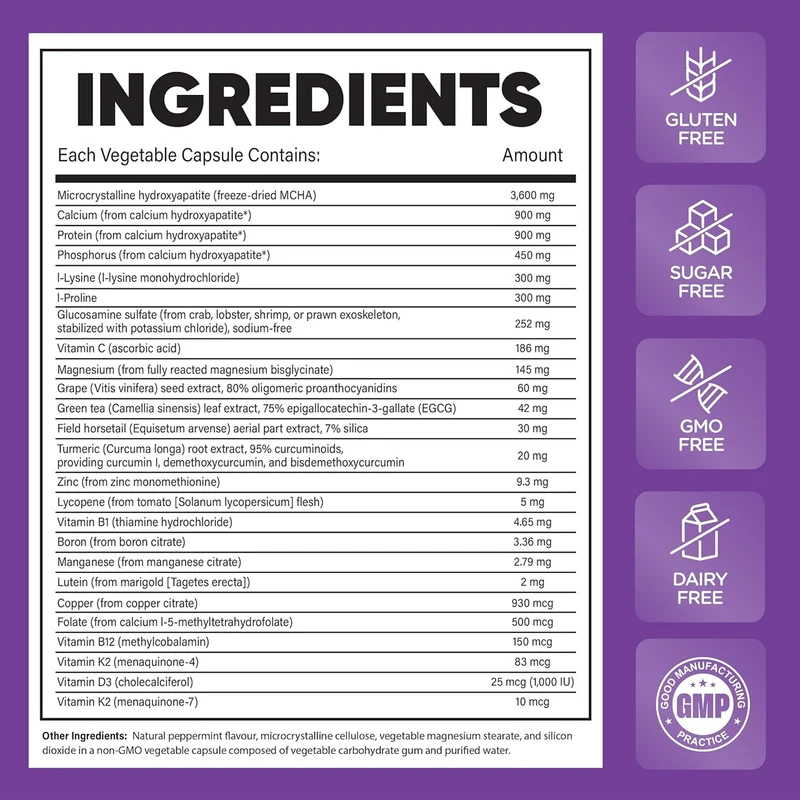 New Roots - Strong Bones | 180 Vegetable Capsules*