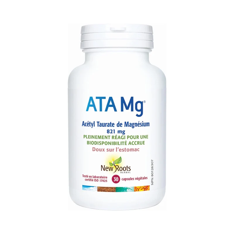 New Roots - ATA Mg Magnesium Acetyl Taurate 821 mg | 30 capsules