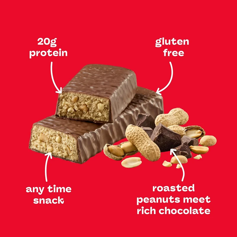 think! - High Protein Bar No Sugar Added, Chunky Peanut Butter | 60 g