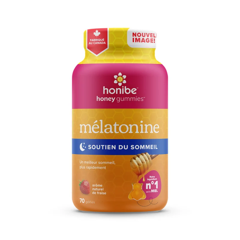 Honibe - Melatonin, Strawberry Flavour | 50 Gummies