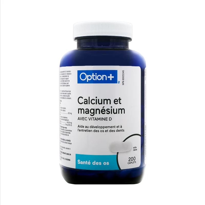 Option+ Calcium & Magnesium with Vitamin D | 200 Caplets