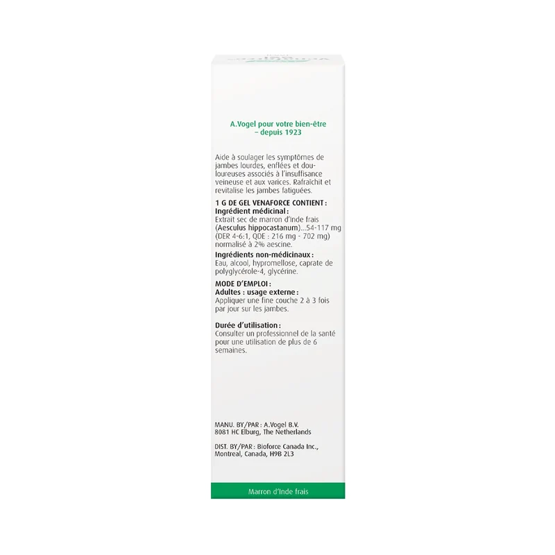 A.Vogel - Venaforce Horse Chestnut Gel for Heavy Legs | 100 g