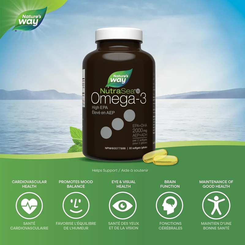 NutraSea - Omega-3 High EPA, Fresh Mint | 60 Softgels