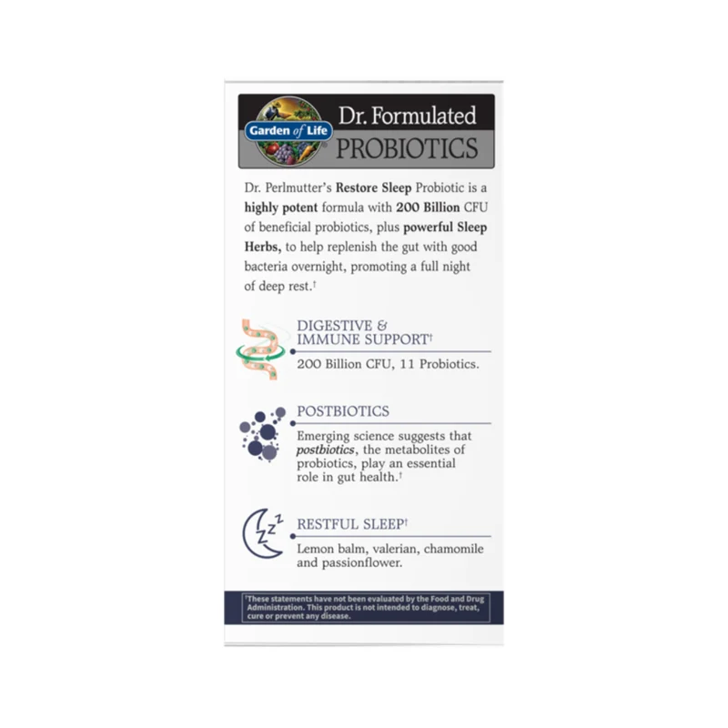 Garden of Life - Dr. Formulated Probiotics Restore | 28 Capsules