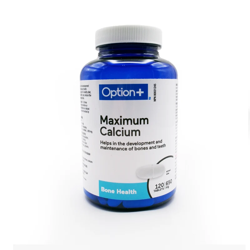 Option+ Maximum Calcium | 120 Tablets