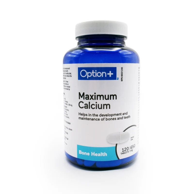Option+ Maximum Calcium | 120 Tablets