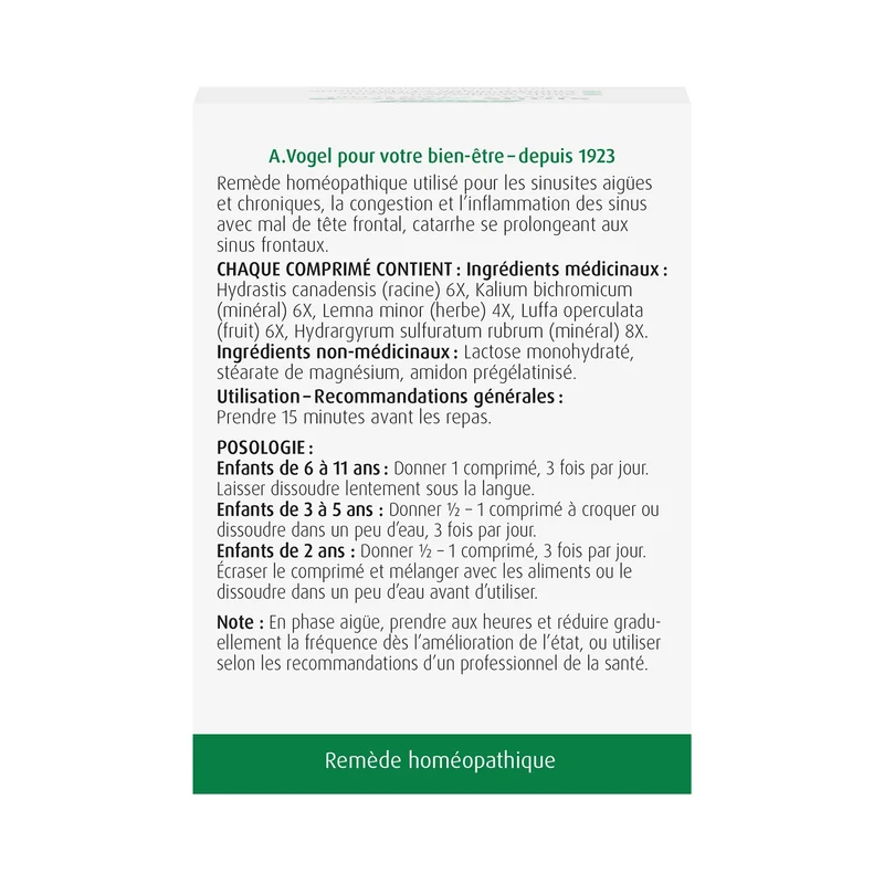 A.Vogel - Sinus Junior Tablets For Children Ages 2+ | 120 Tablets