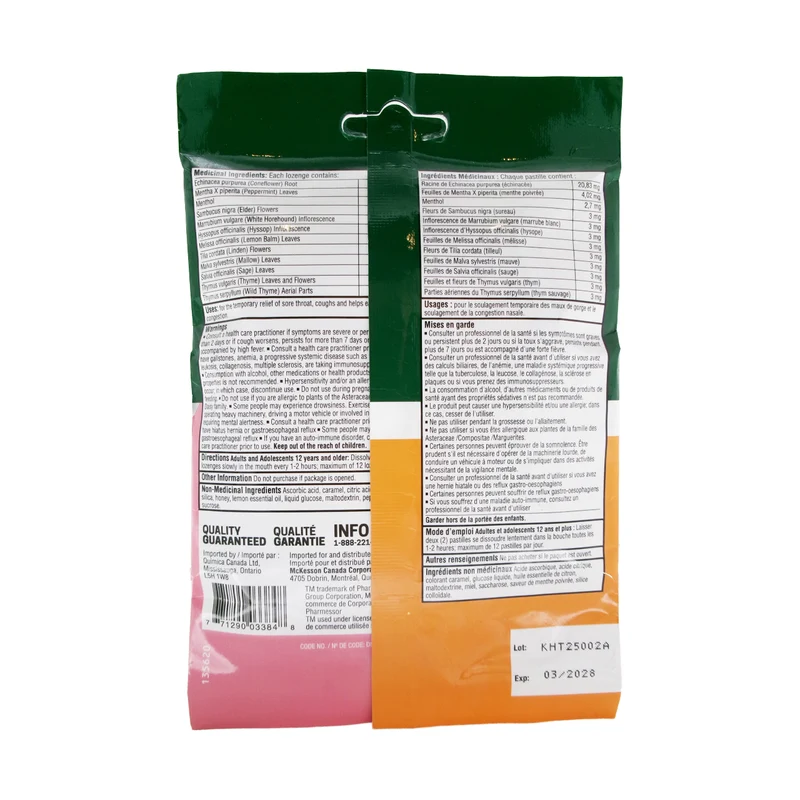 Option+ Echinacea Herb Cough Drops | 20 Lozenges