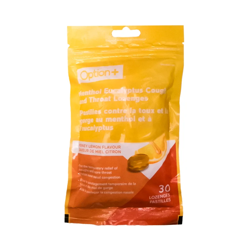 Option+ Menthol Eucalyptus Cough and Throat Lozenges | 30 Lozenges