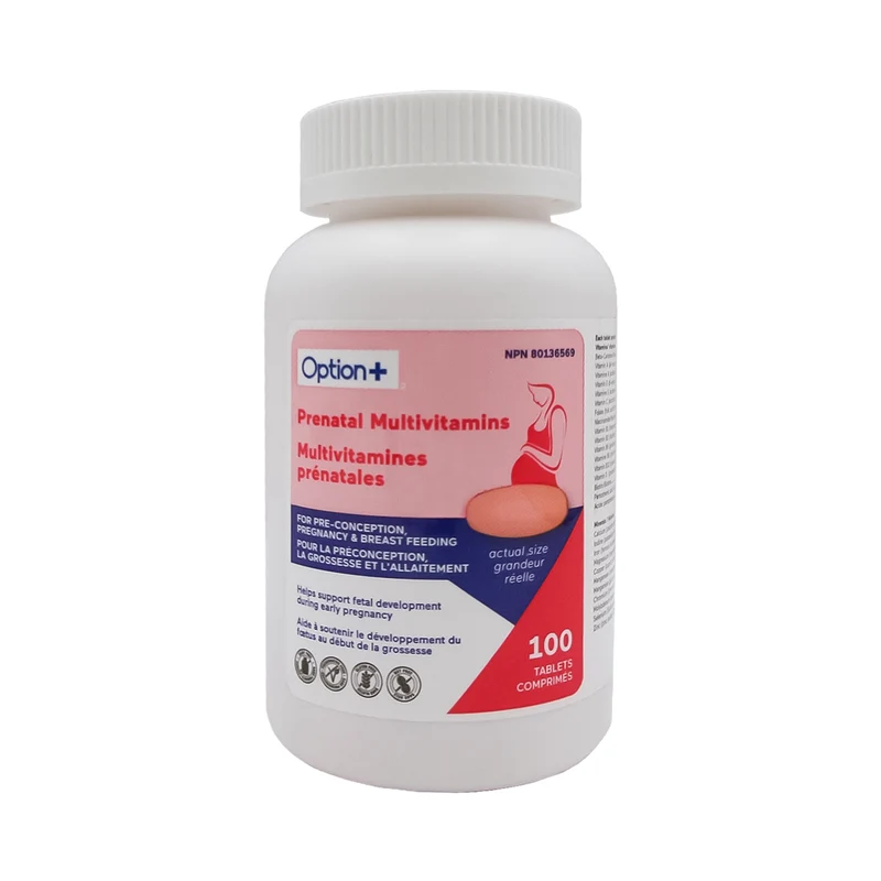 Option+ Prenatal Multivitamins | 100 Tablets
