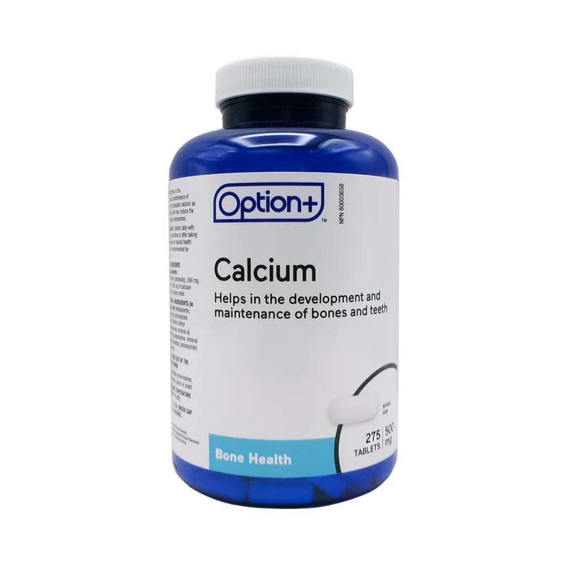 Option+ Calcium 500 mg | 275 Tablets