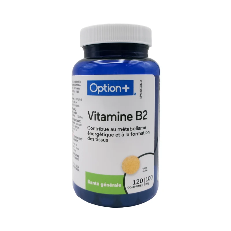 Option+ Vitamin B2 100 mg | 120 Tablets