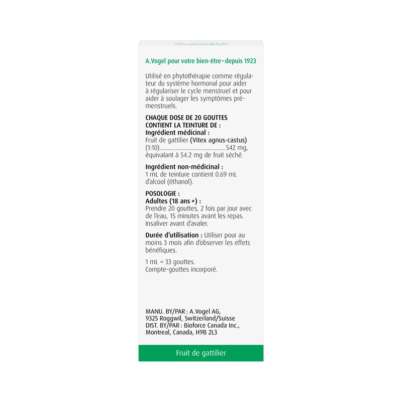 A.Vogel - PMS Vitex Chasteberry Hormone Normalizer Tincture | 50 mL