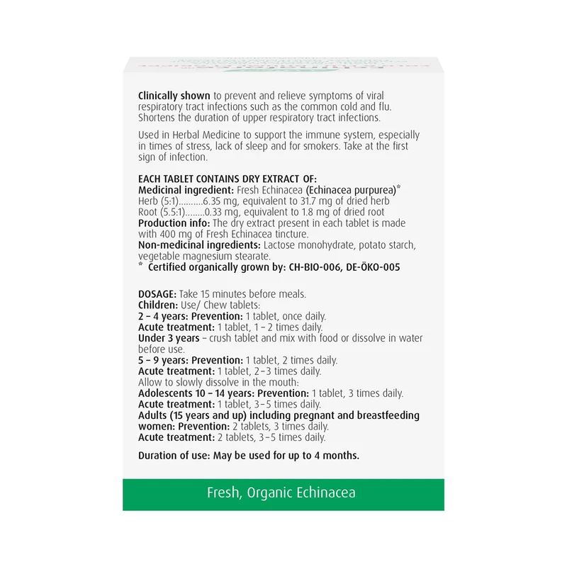 A.Vogel - Echinaforce Immune Support for Cold & Flu | 120 Tablets