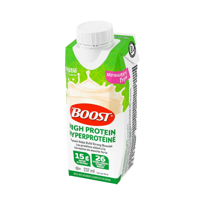 Boost - High Protein Meal Replacement - Strawberry | 6 x 237 mL