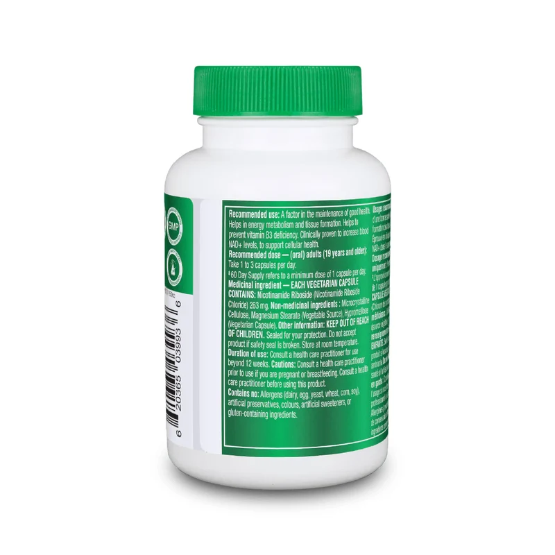 Organika - NAD+Booster NRC 300 mg | 60 Capsules