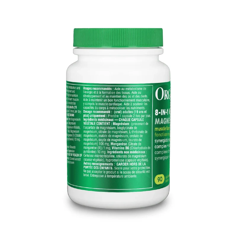 Organika 8-in-1 Magnesium | 90 Capsules