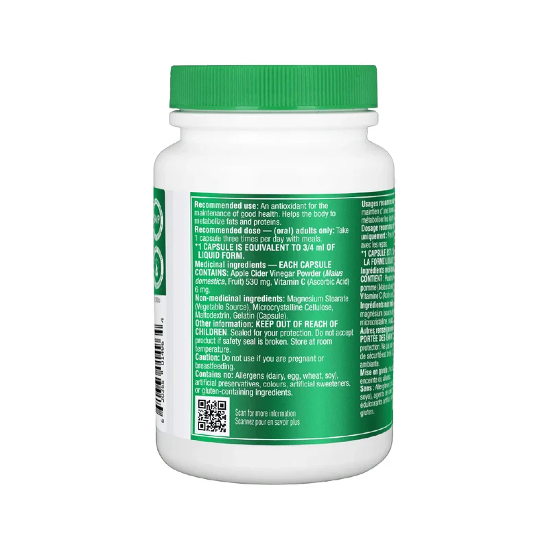 Organika - Unrefined Apple Cider Vinegar 530 mg | 120 Caplets