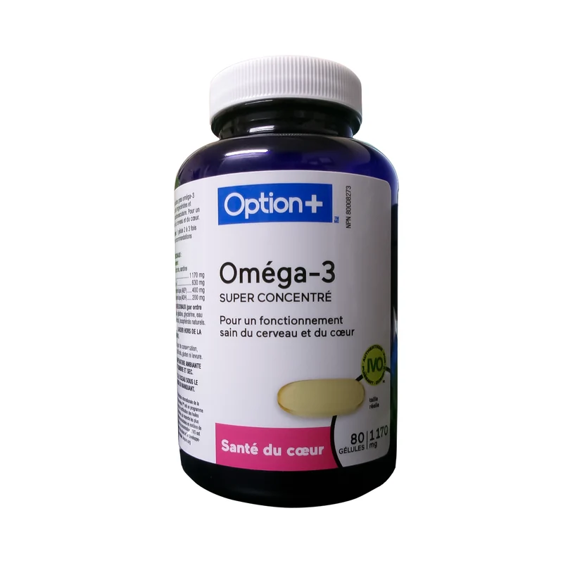 Option+ Omega-3 Super Concentrate 1170 mg | 80 Softgels