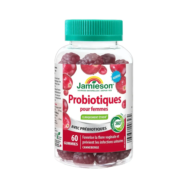 Jamieson - Women's Probiotic Gummies, Cranberry | 60 Gummies