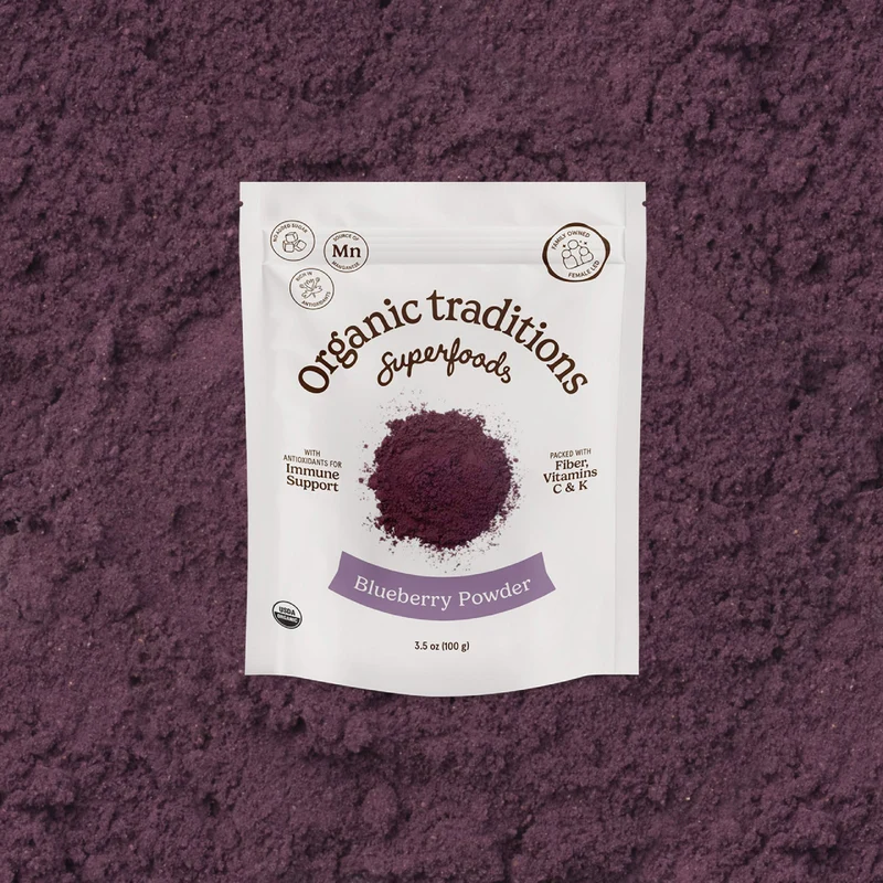 Organic Traditions - Blueberry Powder, Cold Dried | 100 g