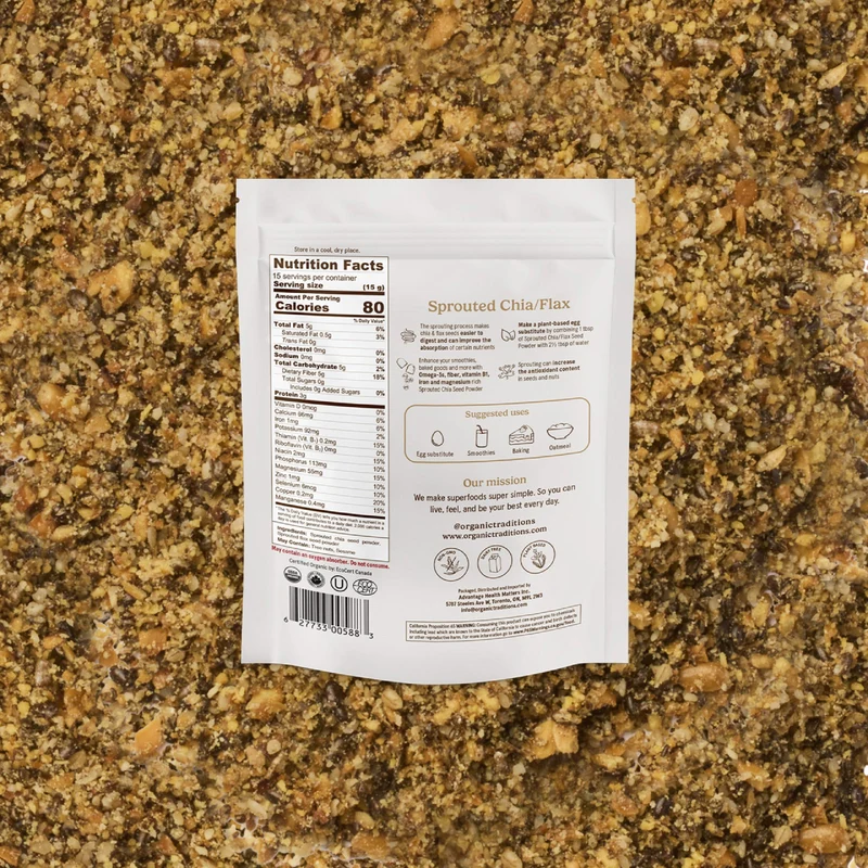 Organic Traditions - Sprouted Chia/Flax | 227 g