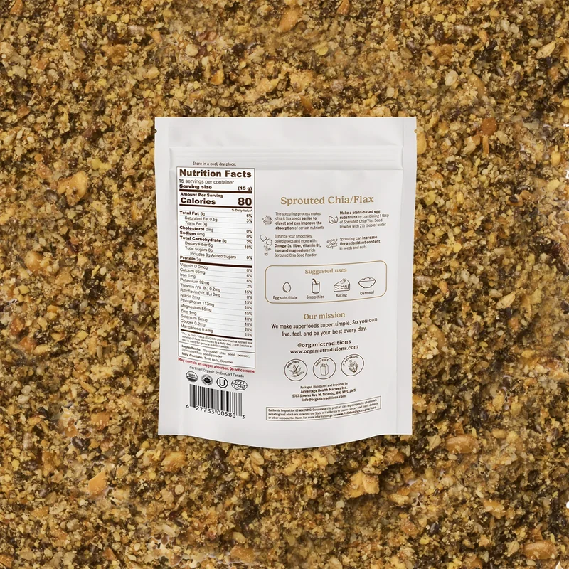 Organic Traditions - Sprouted Chia/Flax | 454 g