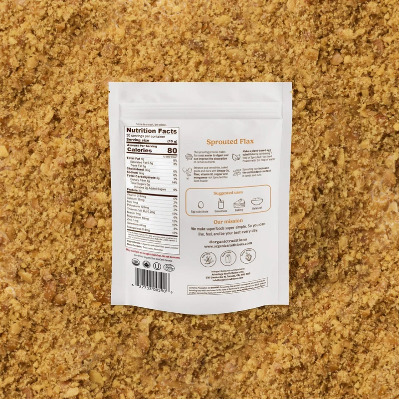 Organic Traditions - Sprouted Flax | 227 g