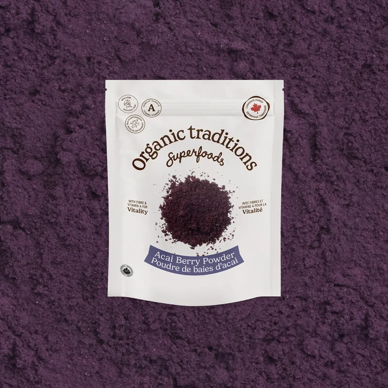 Organic Traditions - Acai Berry Powder, Cold Dried | 100 g
