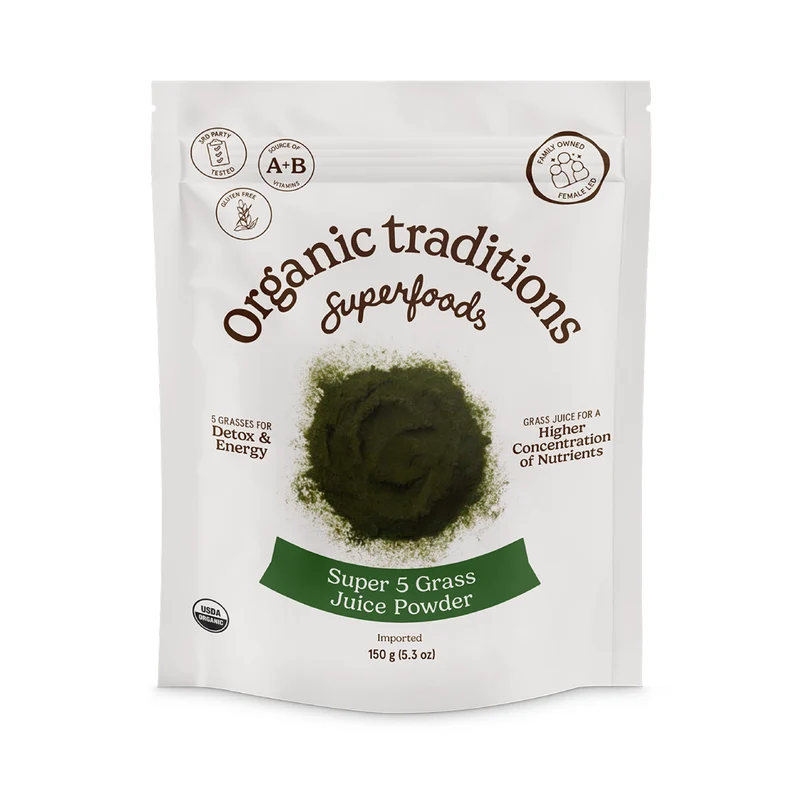 Organic Traditions - Super 5 Grass Juice Blend | 150 g