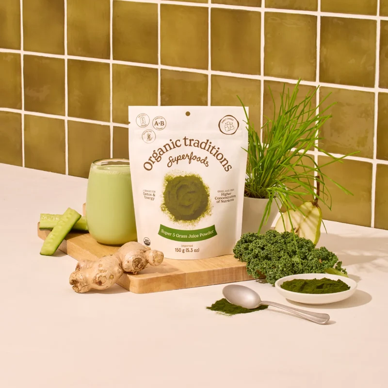 Organic Traditions - Super 5 Grass Juice Blend | 150 g