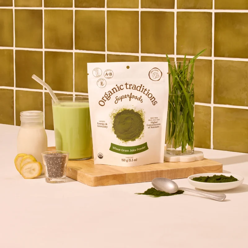 Organic Traditions - Wheat Grass Juice Powder | 150 g