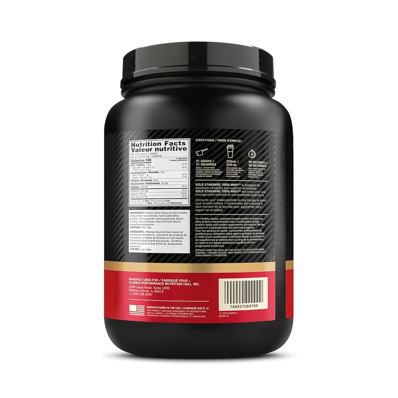 Optimum Nutrition - Gold Standard 100% Whey Protein Powder - Double Rich Chocolate | 682 g