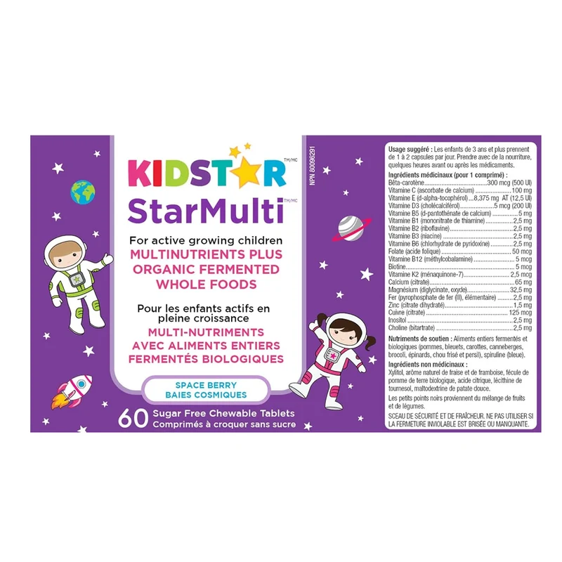 KidStar Nutrients - StarMulti Multinutrient | 60 Tablets