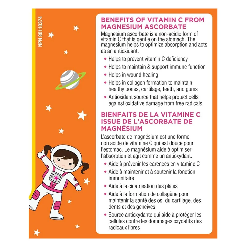 KidStar Nutrients - Vitamin C 250mg Chewable | 60 Tablets