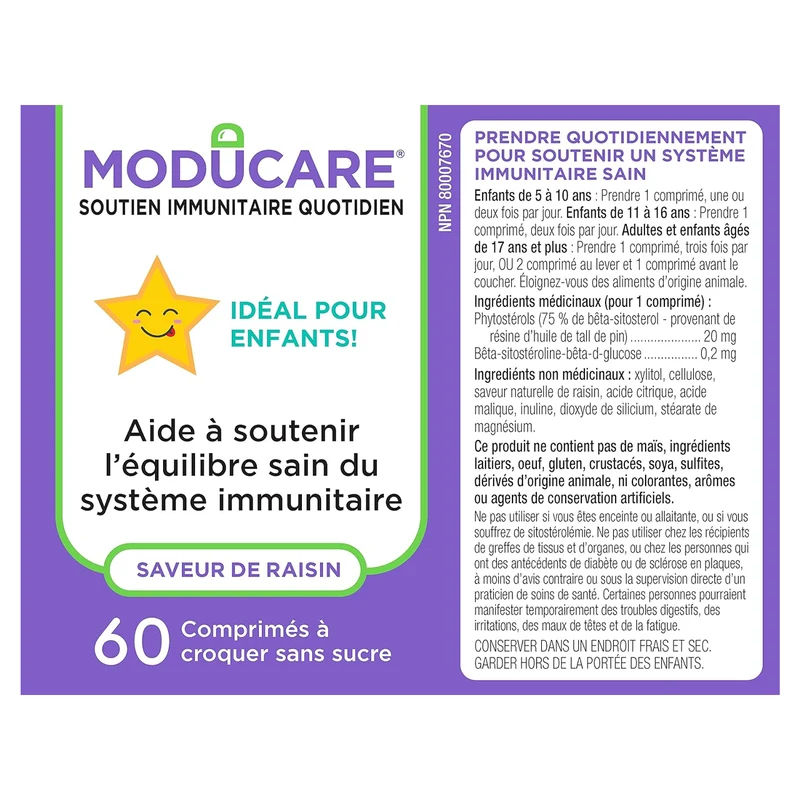 KidStar Nutrients - Moducare Kids Chewable | 60 Tablets
