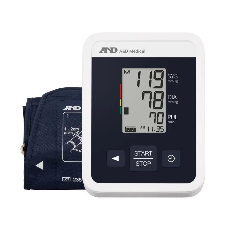 A&D Medical - One Touch Blood Pressure Monitor Upper Arm
